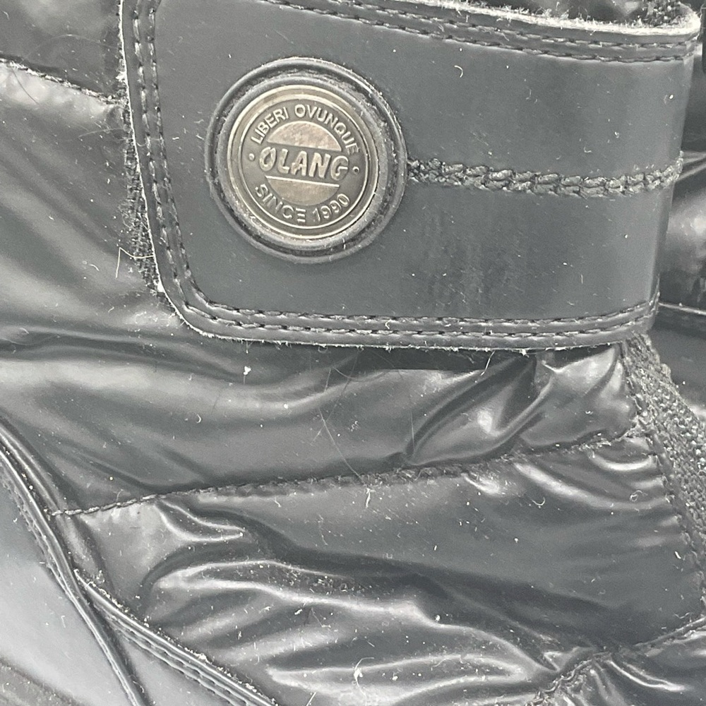 “OLANG” WITH INTEGRATED ICE GRIPS  Black Winter Ankle Boot. - Picture 5 of 15